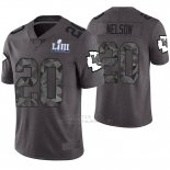 Camiseta NFL Limited Hombre Kansas City Chiefs Steven Nelson Gris Super Bowl LIII