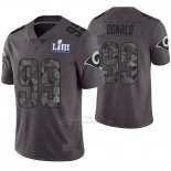 Camiseta NFL Limited Hombre Los Angeles Rams Aaron Donald Gris Super Bowl LIII