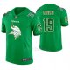 Camiseta NFL Limited Hombre Minnesota Vikings Adam Thielen St. Patrick's Day Verde
