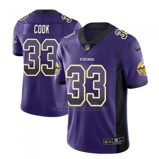 Camiseta NFL Limited Hombre Minnesota Vikings Dalvin Cook Violeta 2018 Drift Fashion Color Rush