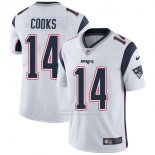 Camiseta NFL Limited Hombre New England Patriots 14 Cooks Blanco