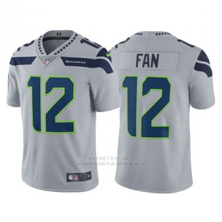 Camiseta NFL Limited Hombre Seahawks 12 Fan Gris Vapor Untouchable