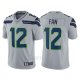 Camiseta NFL Limited Hombre Seahawks 12 Fan Gris Vapor Untouchable