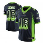 Camiseta NFL Limited Hombre Seattle Seahawks Tyler Lockett Azul 2018 Drift Fashion Color Rush