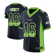 Camiseta NFL Limited Hombre Seattle Seahawks Tyler Lockett Azul 2018 Drift Fashion Color Rush