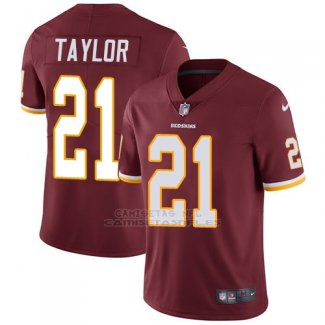 Camiseta NFL Limited Hombre Washington Commanders 21 Sean Taylor Burgundy Rojo Stitched Vapor Untouchable