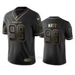 Camiseta NFL Limited Houston Texans J J Watt Golden Edition Negro