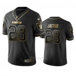 Camiseta NFL Limited Las Vegas Raiders Josh Jacobs Golden Edition Negro
