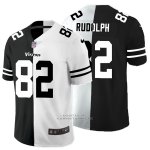 Camiseta NFL Limited Minnesota Vikings Rudolph Black White Split