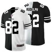 Camiseta NFL Limited Minnesota Vikings Rudolph Black White Split