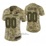 Camiseta NFL Limited Mujer Dallas Cowboys Personalizada 2018 Salute To Service Verde