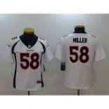 Camiseta NFL Limited Mujer New England Patriots 58 Miller Blanco