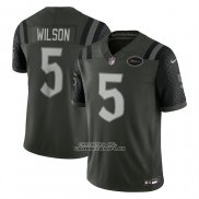 Camiseta NFL Limited New York Jets Garrett Wilson 2025 Rivalries Collection Verde