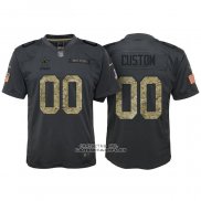 Camiseta NFL Limited Nino Dallas Cowboys Personalizada 2016 Salute To Service Negro