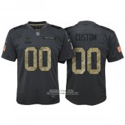 Camiseta NFL Limited Nino Dallas Cowboys Personalizada 2016 Salute To Service Negro