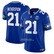 Camiseta NFL Limited Seattle Seahawks Devon Witherspoon 50th Season Vapor F.U.S.E. Royal
