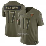 Camiseta NFL Limited Washington Commanders Terry McLaurin 2025 Salute To Service Verde Militar