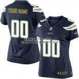 Camiseta NFL Mujer Los Angeles Chargers Personalizada Negro