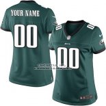 Camiseta NFL Mujer Philadelphia Eagles Personalizada Verde