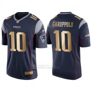 Camiseta New England Patriots Garoppolo Profundo Azul Nike Gold Game NFL Hombre