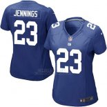Camiseta New York Giants Jennings Azul Nike Game NFL Mujer