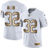 Camiseta Oakland Raiders Allen Blanco Nike Gold Legend NFL Hombre