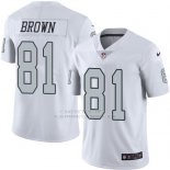 Camiseta Oakland Raiders Brown Blanco Nike Legend NFL Hombre