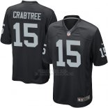 Camiseta Oakland Raiders Crabtree Negro Nike Game NFL Nino