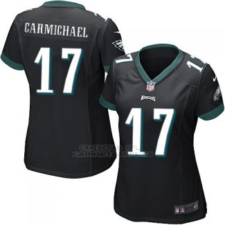 Camiseta Philadelphia Eagles Carmichael Negro Nike Game NFL Mujer
