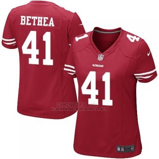 Camiseta San Francisco 49ers Bethea Rojo Nike Game NFL Mujer