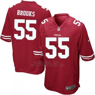 Camiseta San Francisco 49ers Brooks Rojo Nike Game NFL Nino
