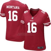 Camiseta San Francisco 49ers Montana Rojo Nike Game NFL Mujer