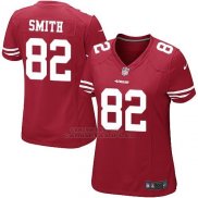 Camiseta San Francisco 49ers Smith Rojo Nike Game NFL Mujer