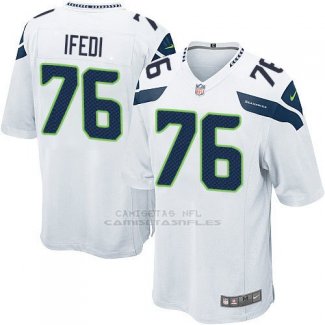 Camiseta Seattle Seahawks Ifedi Blanco Nike Game NFL Hombre