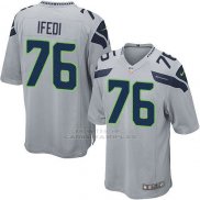 Camiseta Seattle Seahawks Ifedi Gris Nike Game NFL Hombre