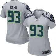 Camiseta Seattle Seahawks Reed Gris Nike Game NFL Mujer