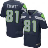 Camiseta Seattle Seahawks Vannett Profundo Azul Nike Elite NFL Hombre