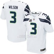 Camiseta Seattle Seahawks Wilson Blanco Nike Elite NFL Hombre