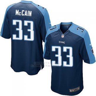Camiseta Tennessee Titans McCain Azul Oscuro Nike Game NFL Nino