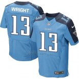 Camiseta Tennessee Titans Wright Azul Nike Elite NFL Hombre