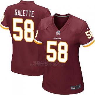 Camiseta Washington Commanders Galette Rojo Nike Game NFL Marron Mujer