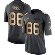 Camiseta Washington Commanders Reed Negro 2016 Nike Gold Anthracite Salute To Service NFL Hombre