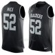 Camisetas Sin Mangas NFL Limited Hombre Oakland Raiders 52 Mack Negro