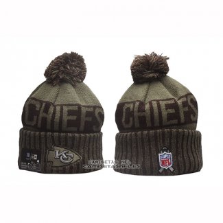 Gorro Beanie Kansas City Chiefs New Era Verde Militar