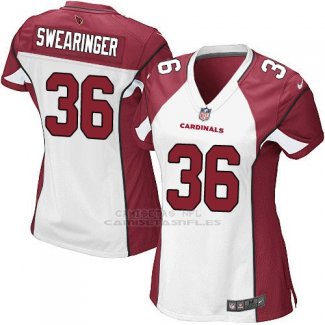 Camiseta Arizona Cardinals Swearinger Blanco Rojo Nike Game NFL Mujer