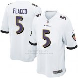 Camiseta Baltimore Ravens Flacco Blanco Nike Game NFL Hombre