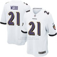 Camiseta Baltimore Ravens Webb Blanco Nike Game NFL Nino