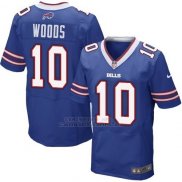 Camiseta Buffalo Bills Woods Azul Nike Elite NFL Hombre