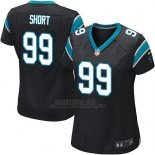 Camiseta Carolina Panthers Short Negro Nike Game NFL Mujer Camiseta Carolina Panthers Short Negro Nike Game NFL Mujer