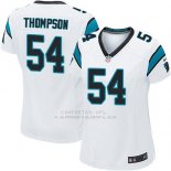 Camiseta Carolina Panthers Thompson Blanco Nike Game NFL Mujer Camiseta Carolina Panthers Thompson Blanco Nike Game NFL Mujer
